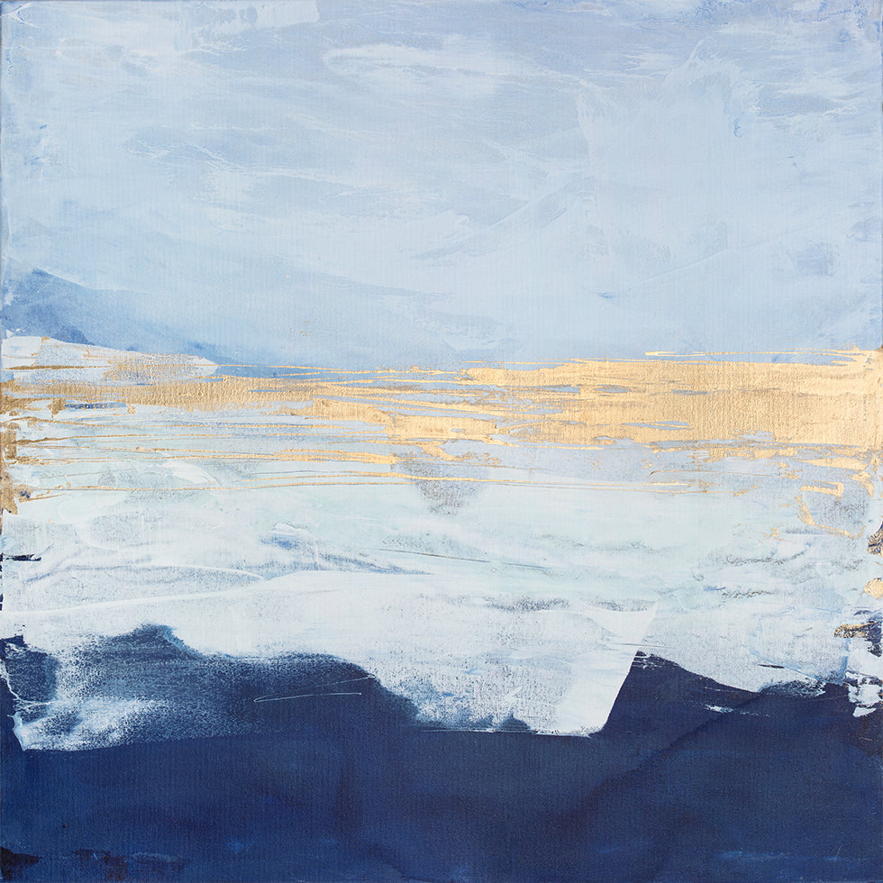 Peaceful Golden Horizon Poster