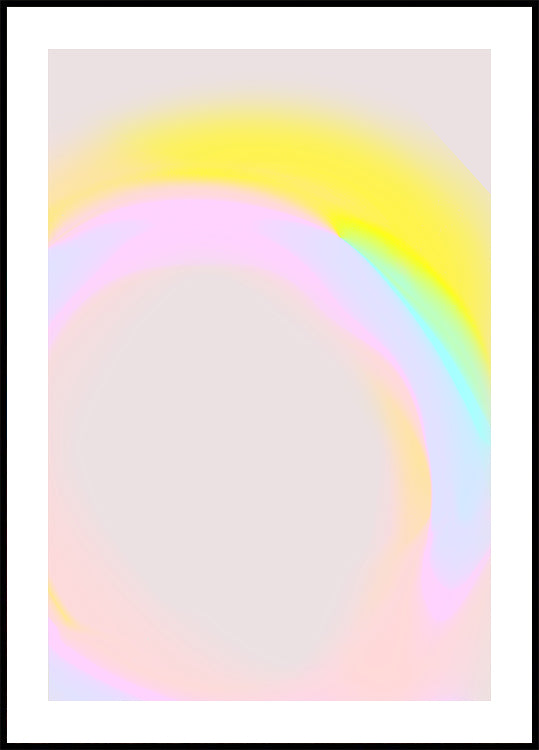 Pastel Aurora Poster