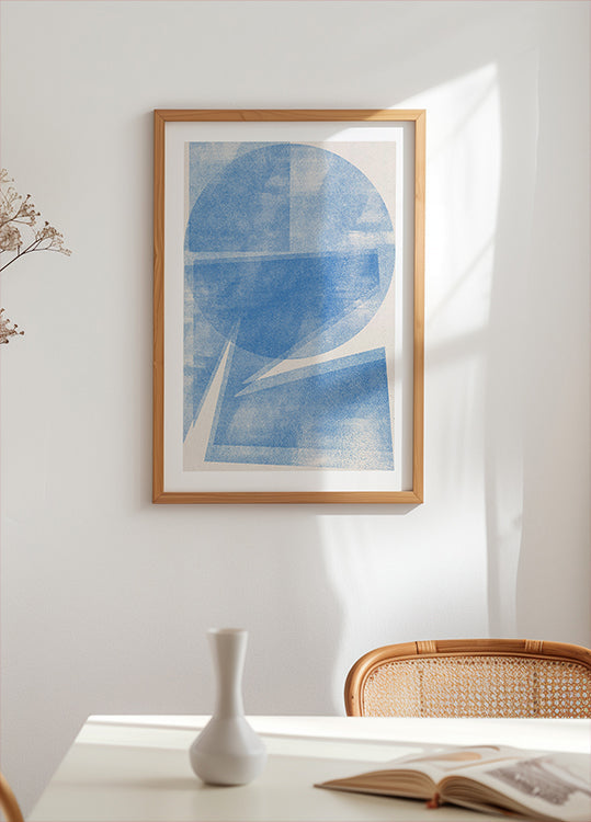 Azure Geometry Poster