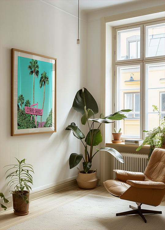 Retro Paradise Vibes Poster