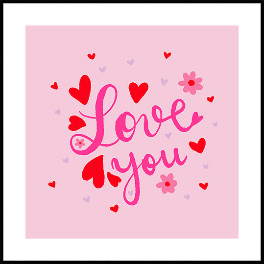 Hearts and Love Poster