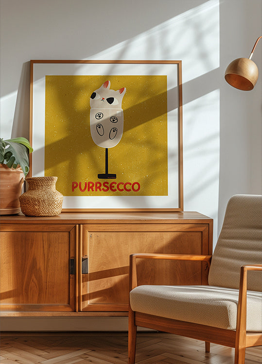 Purrsecco Poster