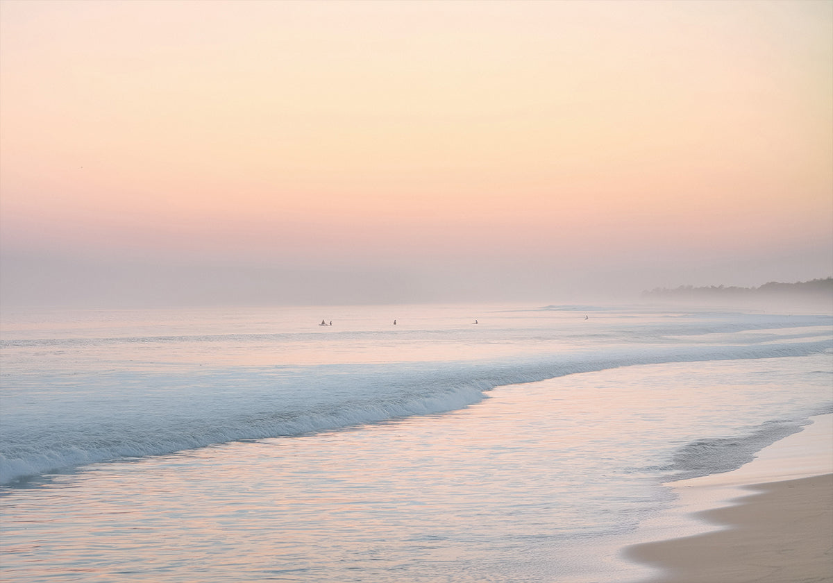 Pastel Sunrise Over Calm Sea Poster