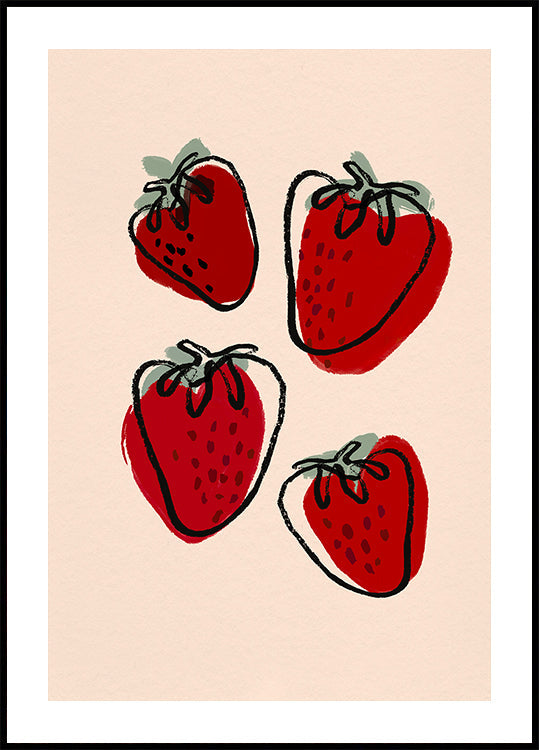 Berry Delight Sketch Poster