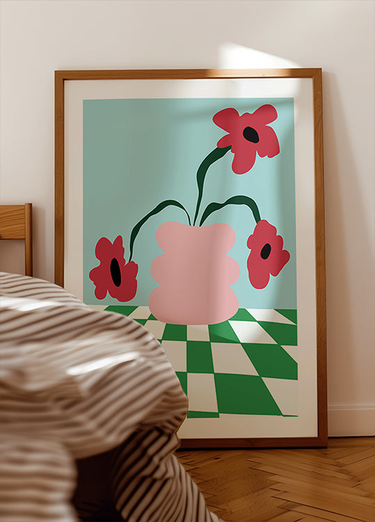 Bold Clay Florals Poster