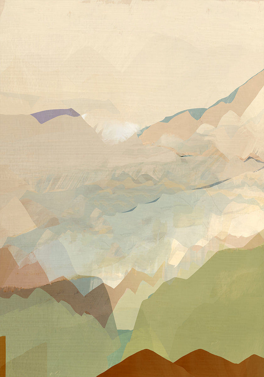 Peachy Mountain Range 3 Poster