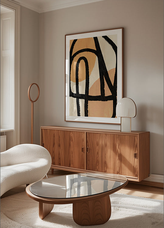 Curved Pathways Poster