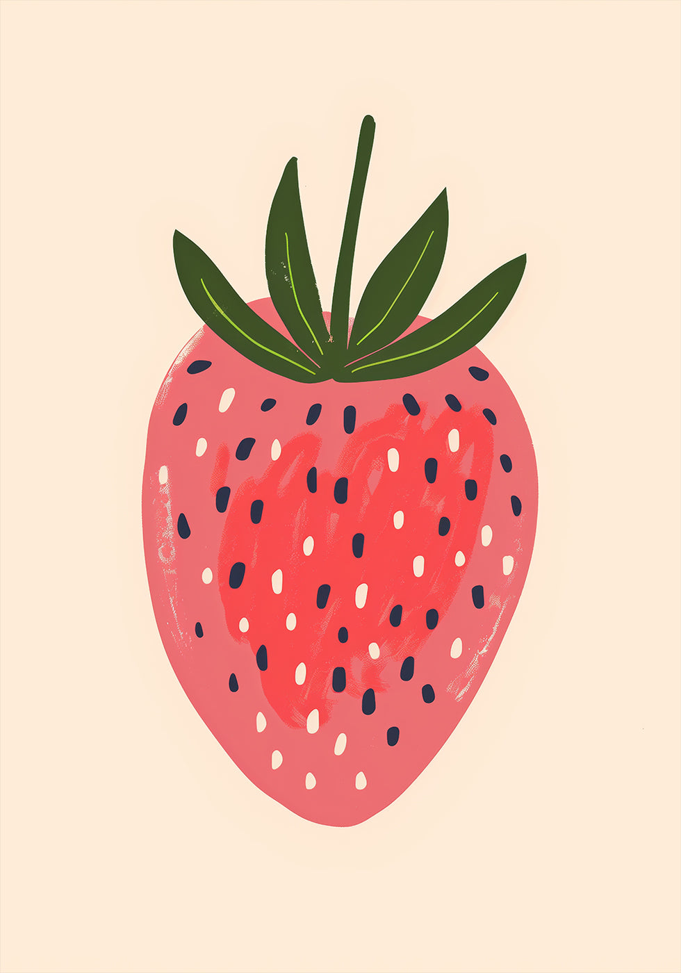 Big Happy Strawberry Poster