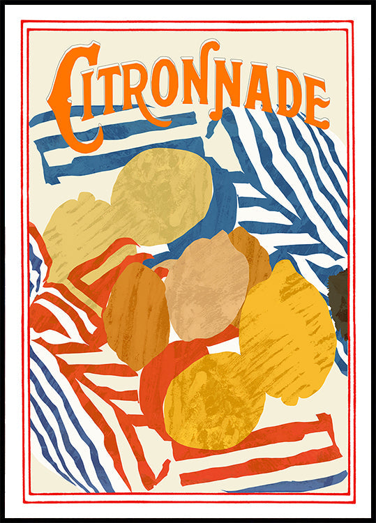 Citronnade Blue and Red Poster