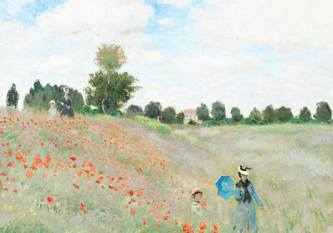 The Poppy Field 1873 Poster by Claude Monet