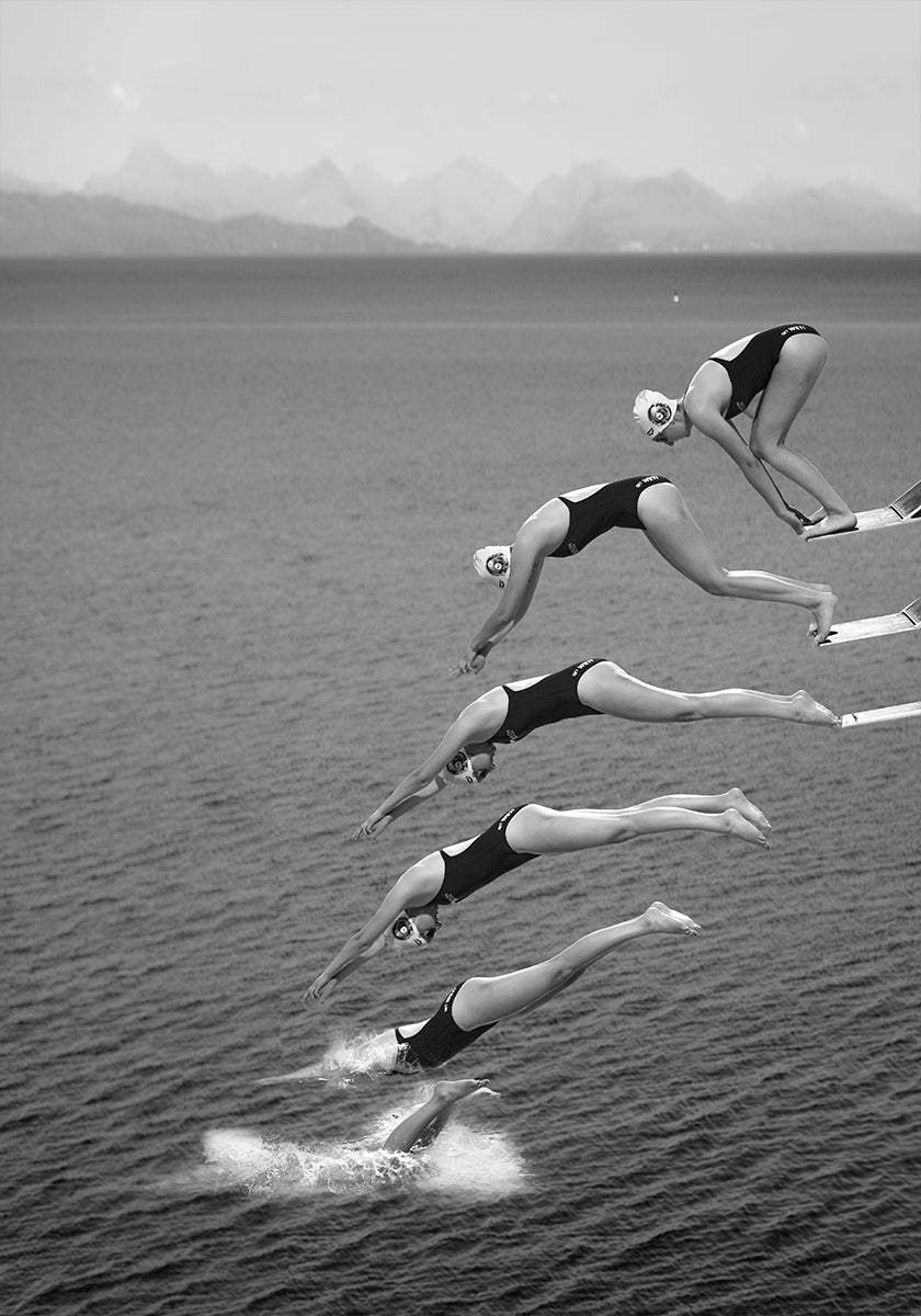 The beauty of diving Poster