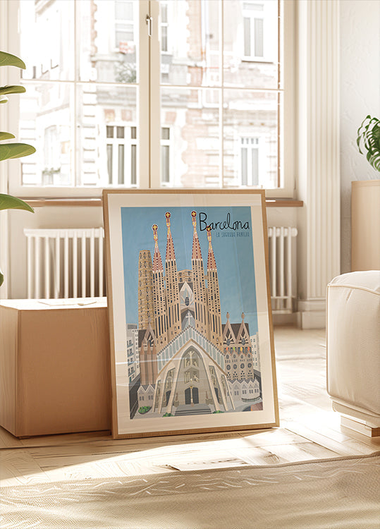 The Sagrada Familia, Barcelona by Artist Carla Daly Poster