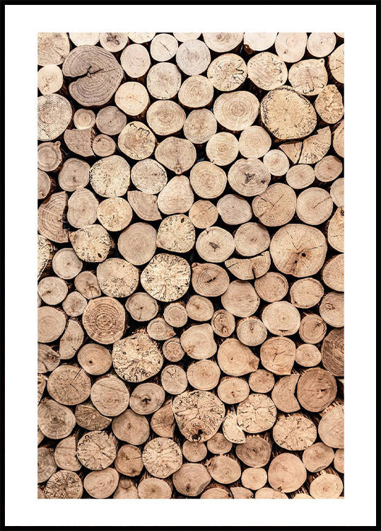 Wood Logs Plakat - Posterbox.no