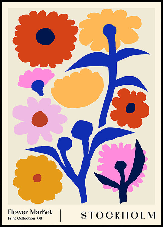 Flower Market. Stockholm Poster