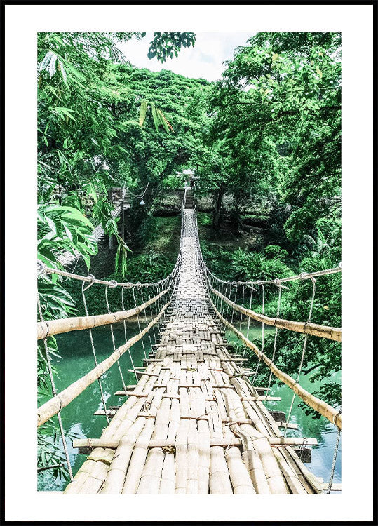 Bamboo Hanging Bridge Plakat - Posterbox.no