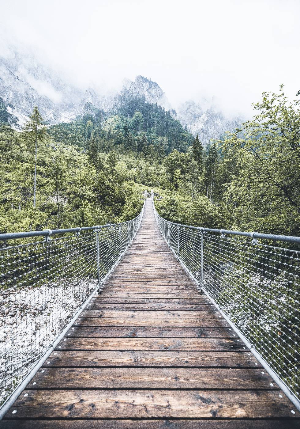 Adventure on the Hanging Bridge Plakat - Posterbox.no