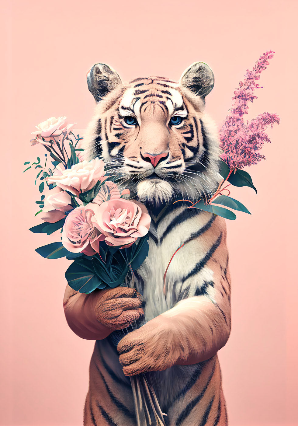 Tiger Bouquet Plakat - Posterbox.no