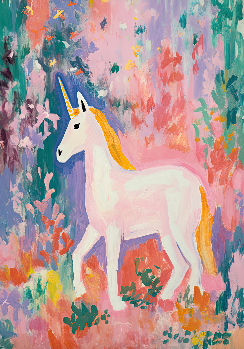 Colorful Unicorn Poster