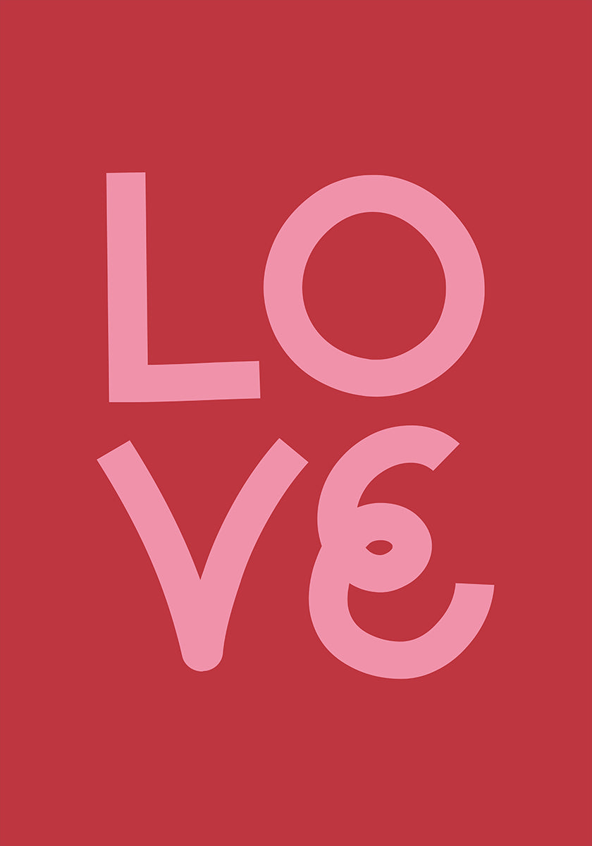Love Red Poster