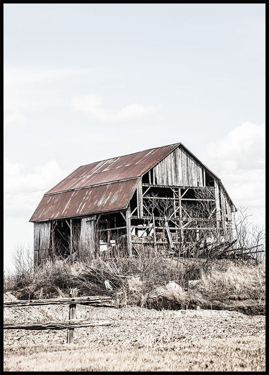 Old Wooden Farm House Plakat - Posterbox.no