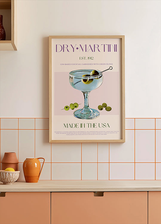 Classic Martini Charm Poster