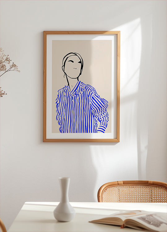 Greywork.Studio | Erato in Blue Poster