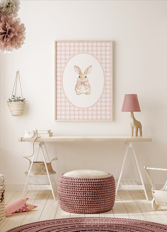 Rabbit Watercolor Poster