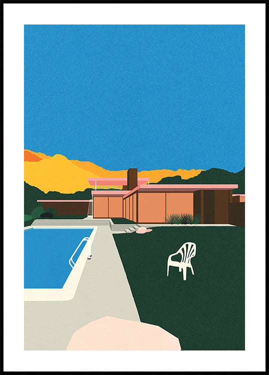Kaufmann Desert House Poolside Poster