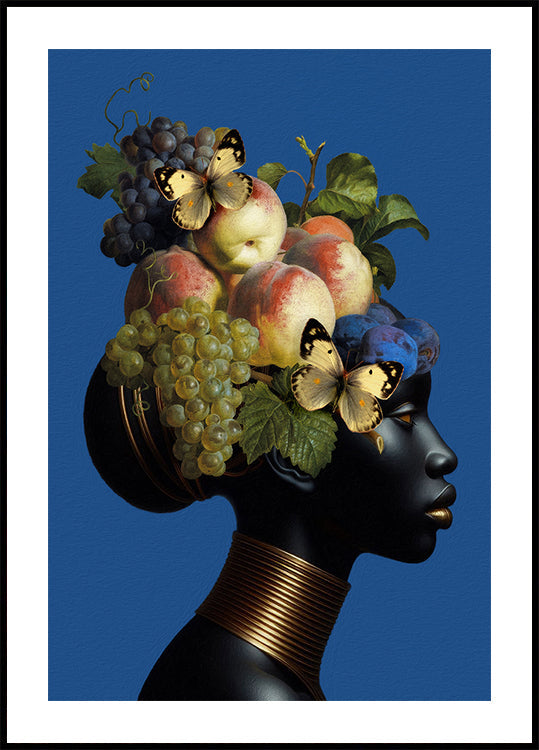 Gold and Fruit Poster