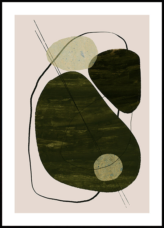 Earthy Abstraction Poster