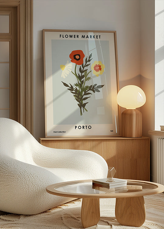 Flower Market Porto Poster