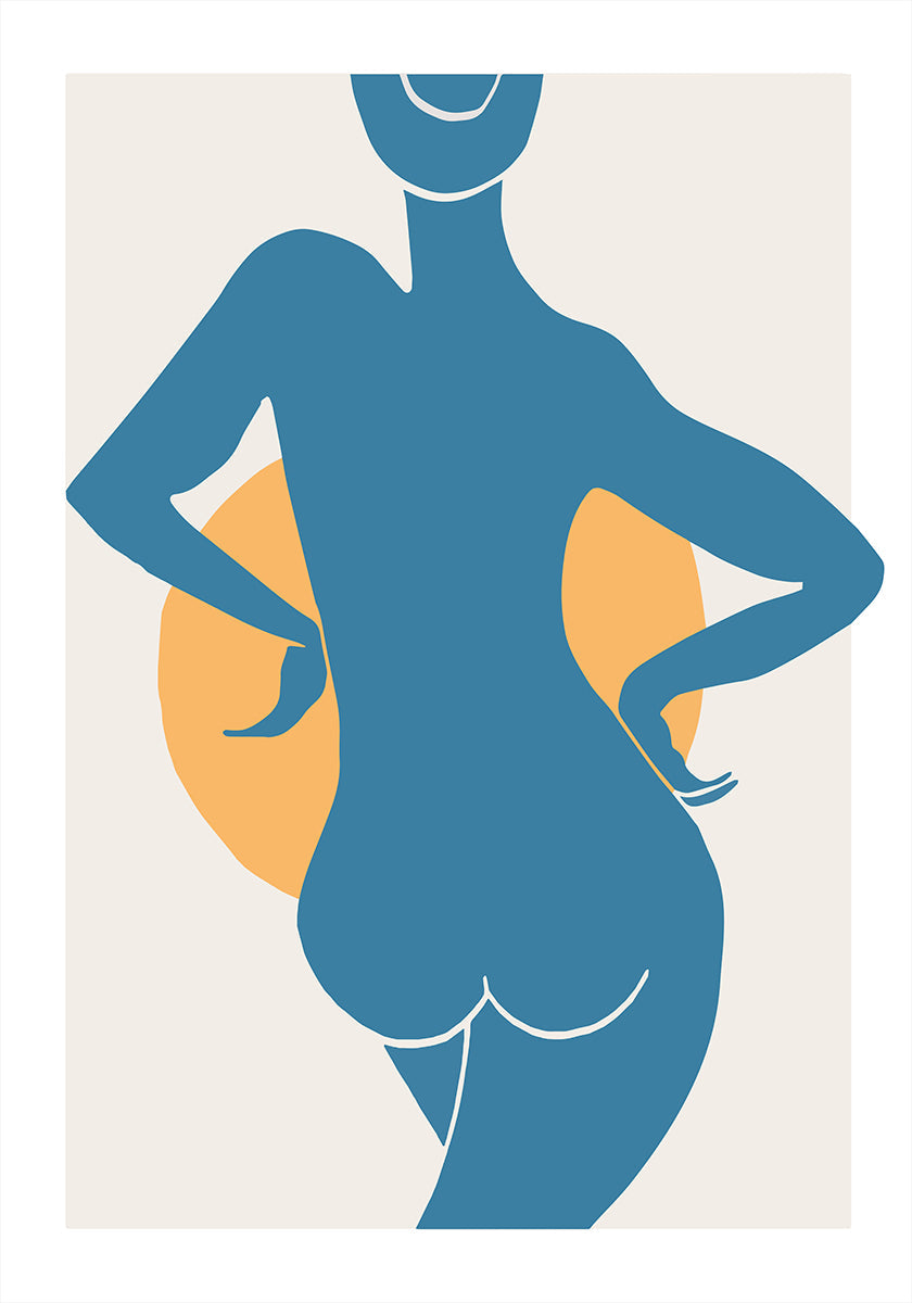 Blue Woman Poster