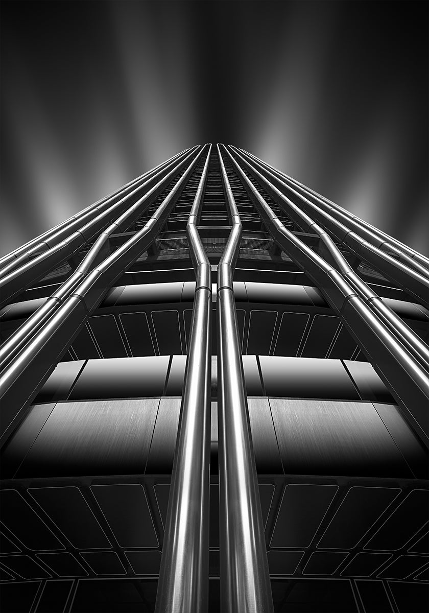 Lines on the skyscraper Poster