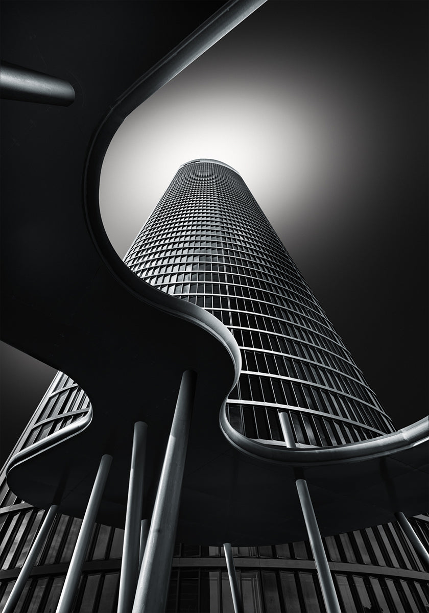 Waves, Columns &amp; Tower Poster