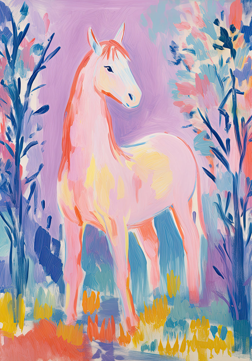 Colorful Horse Poster