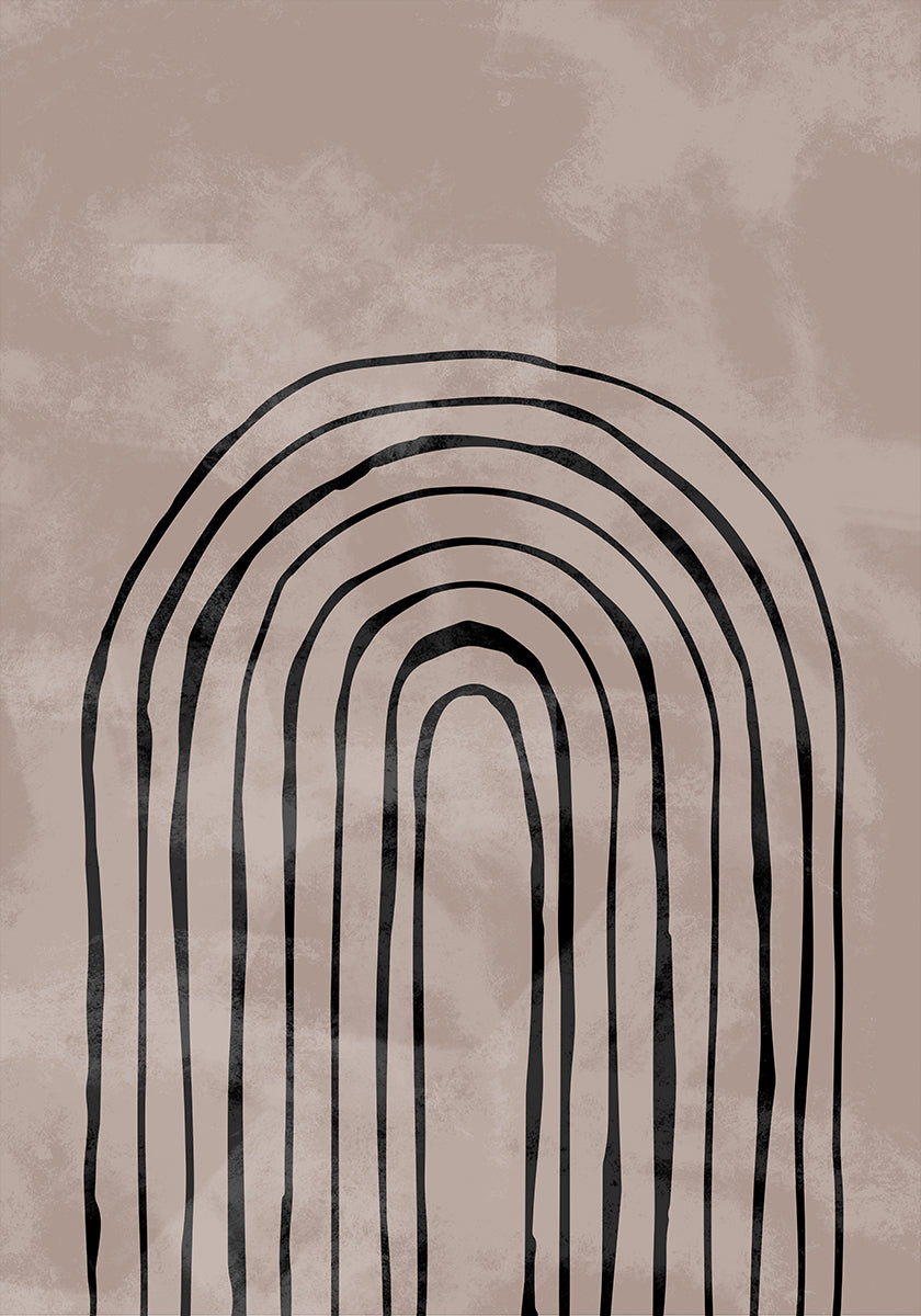 Arch one way black No. Poster