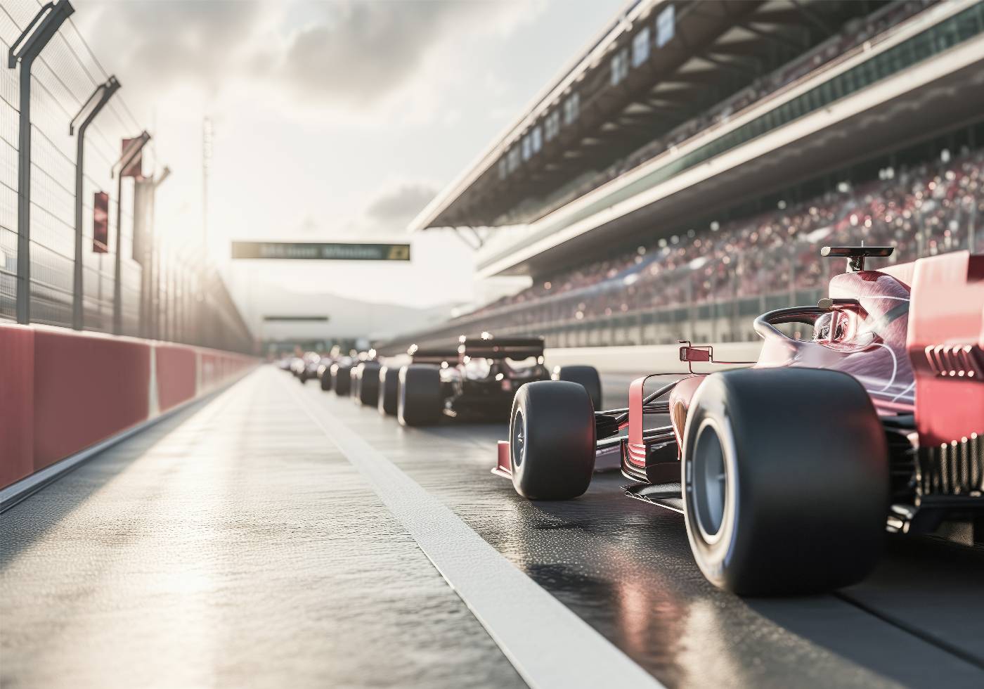 Red Race Car Poster