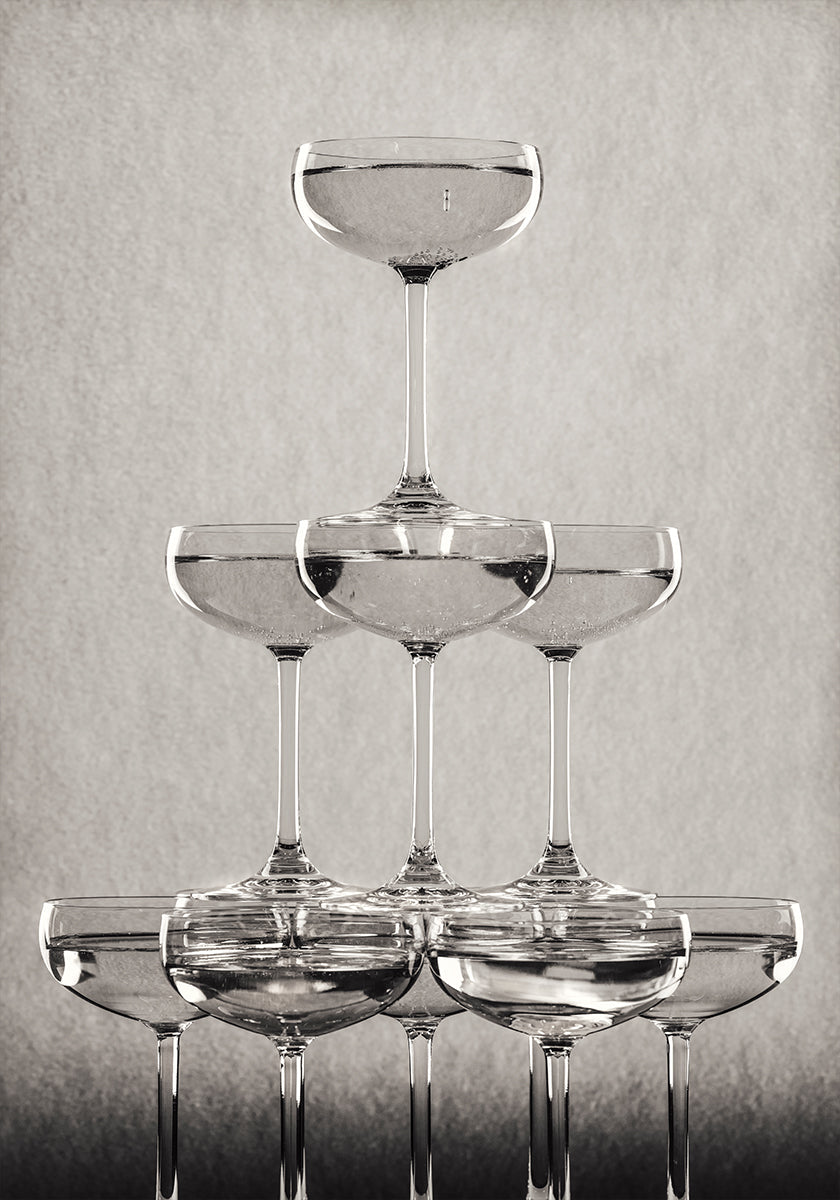 Champagne tower No.9 Poster