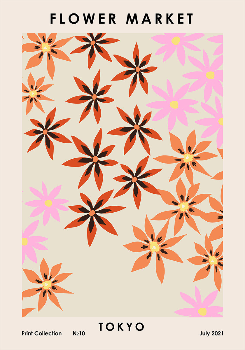 Flower Market Tokyo  Poster