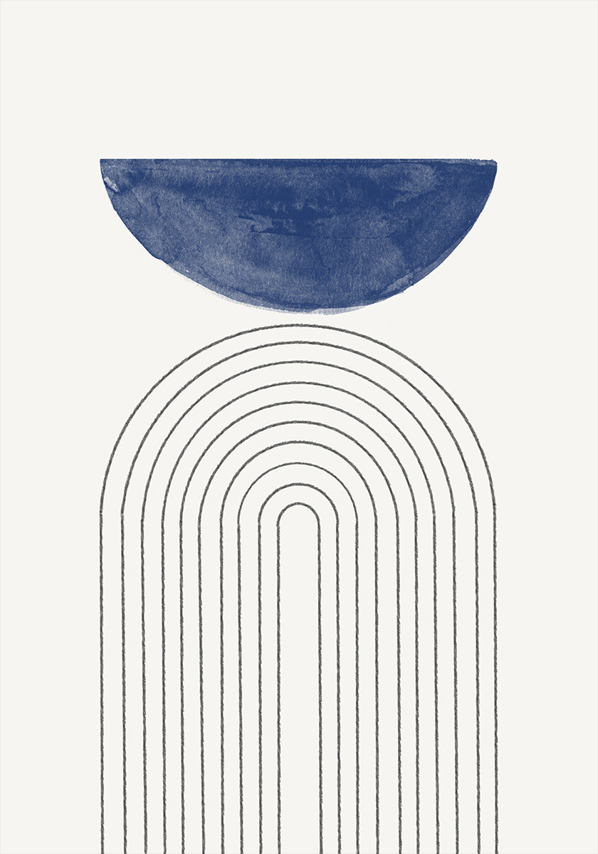 Curved Serenity Poster