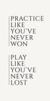 Practice and Play Plakat - Posterbox.no