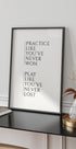 Practice and Play Plakat - Posterbox.no