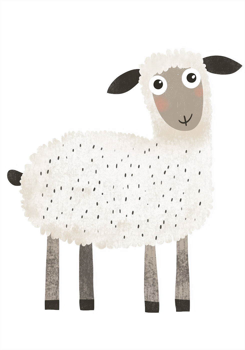 Smiling Sheep Poster