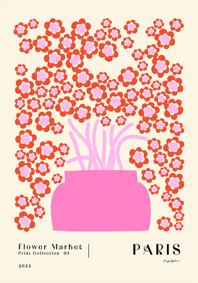 Flower Market. Paris Poster