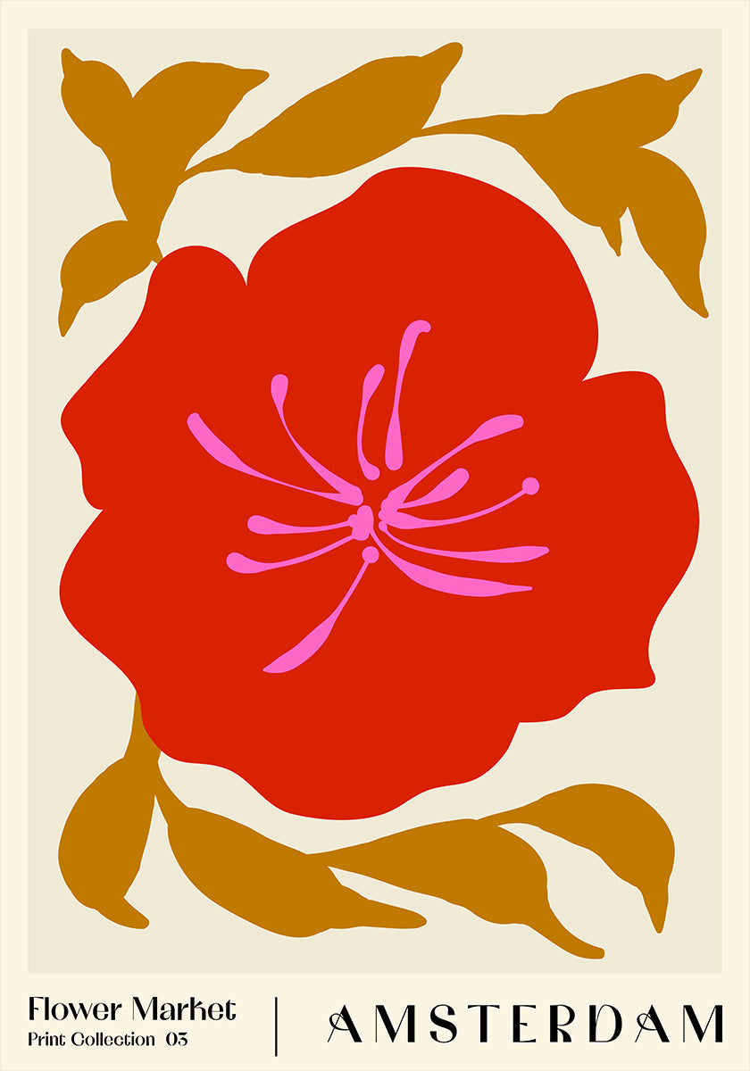 Flower Market. Amsterdam  Poster