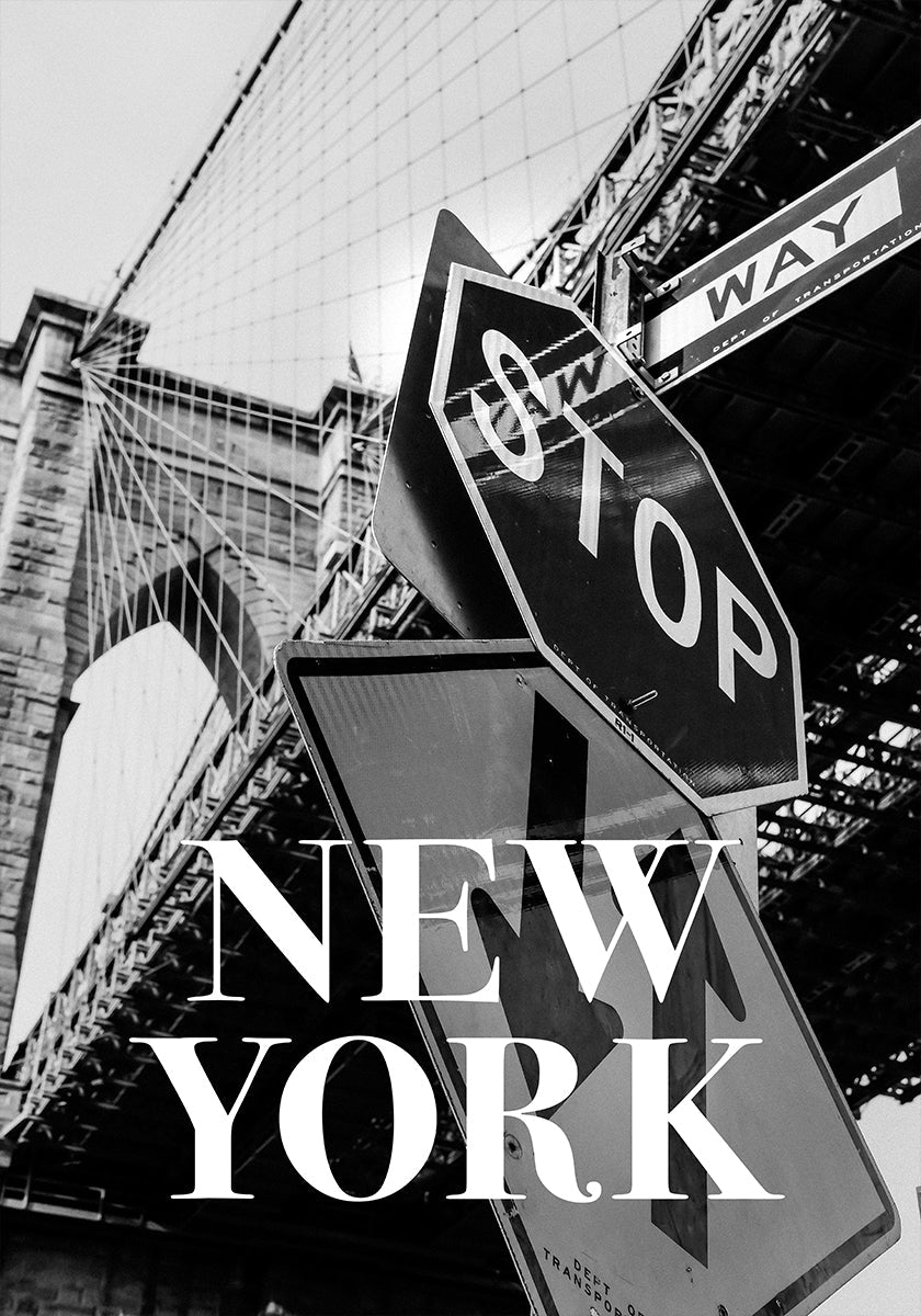 NYC Brooklyn Bridge Poster