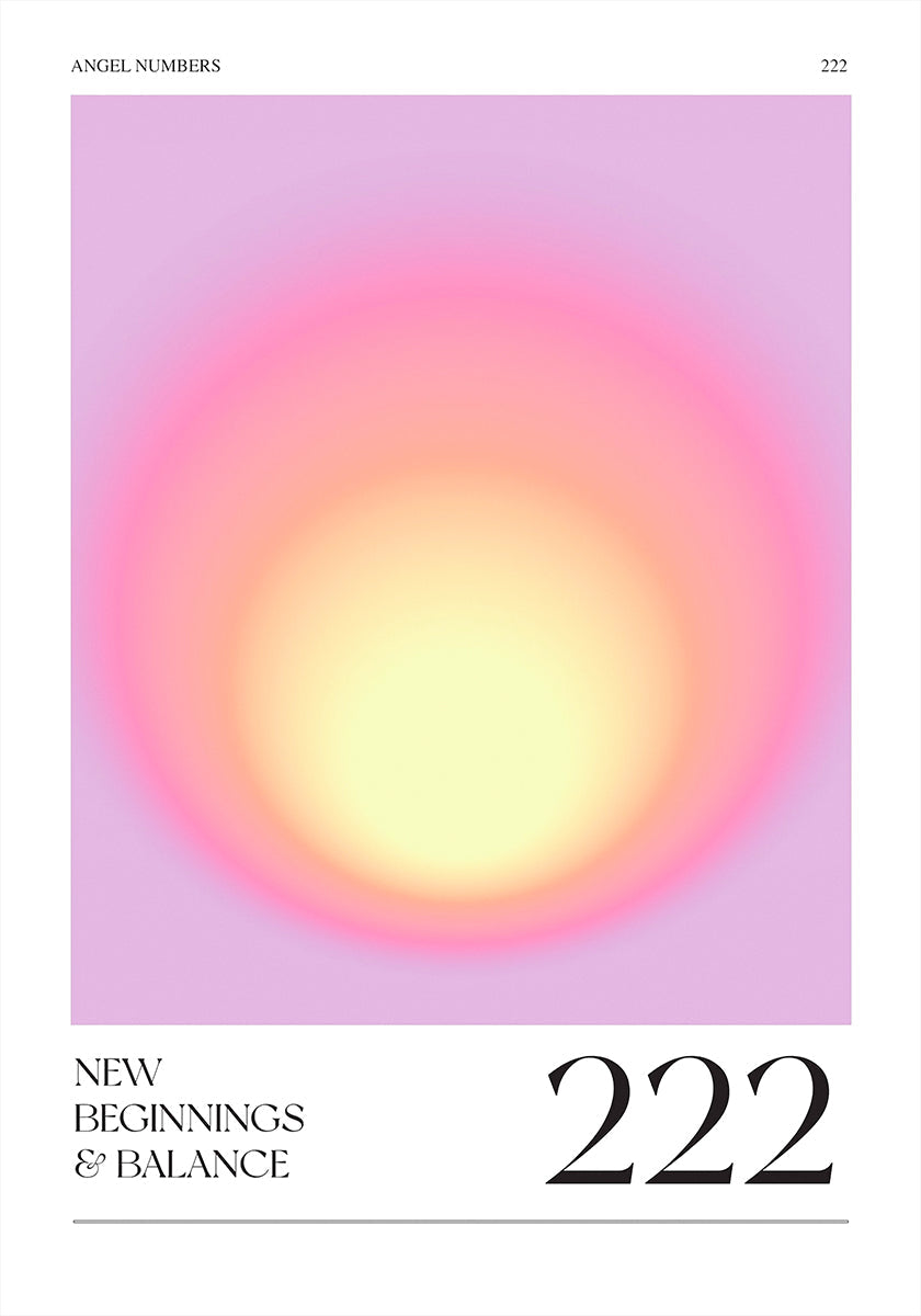 Gradient with Soft Pink and Yellow Hues  Poster