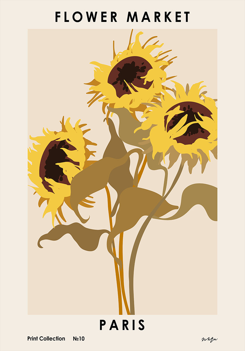 Flower Market. Paris  Poster