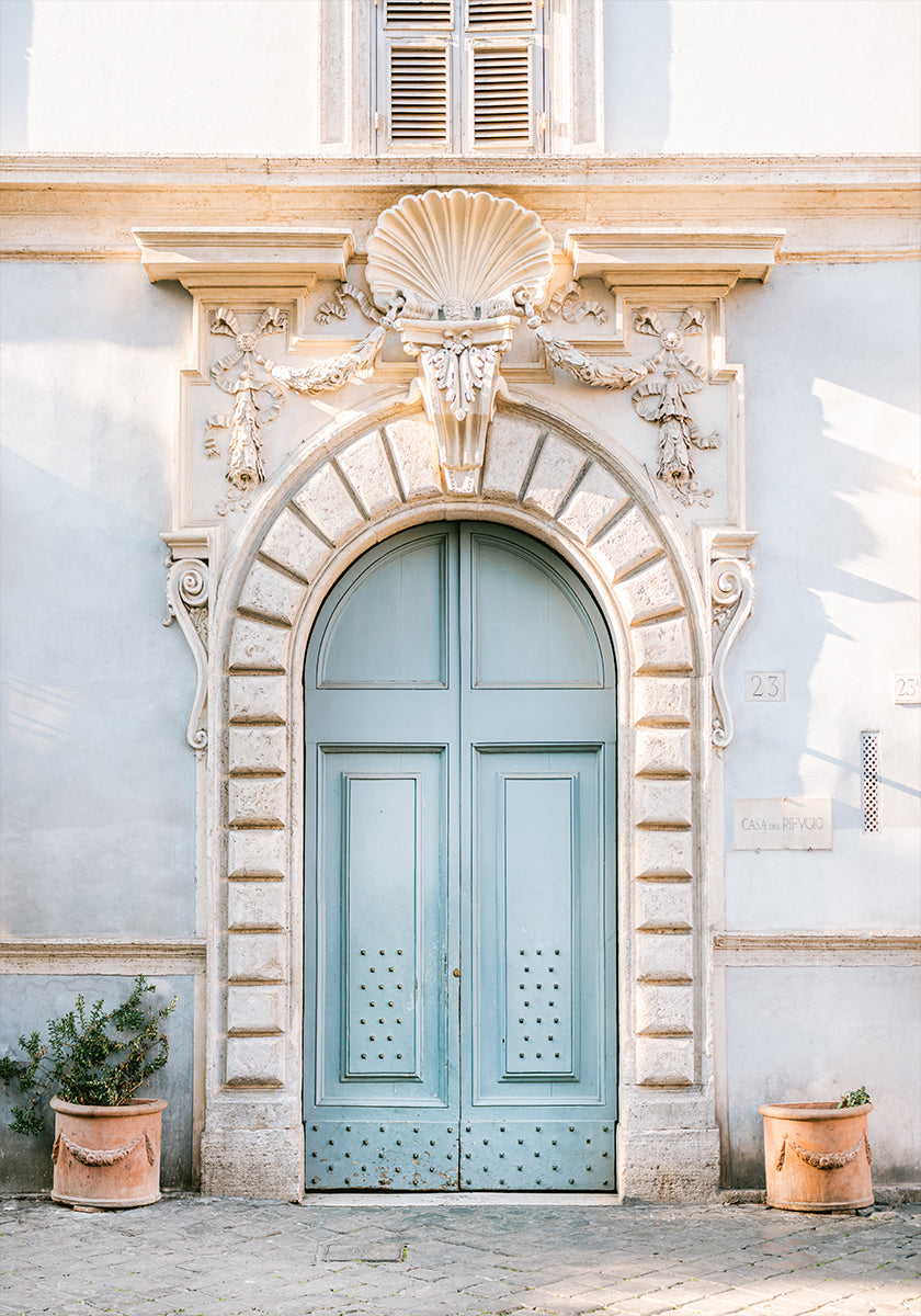 Blue tones of Rome - Italy travel photography Poster