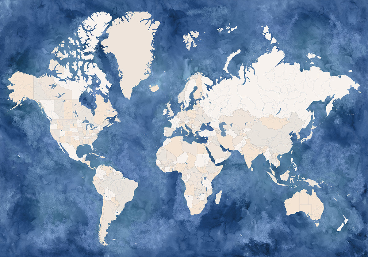 Hudson world map Poster